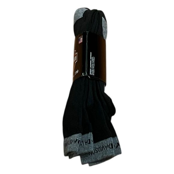 Harley-Davidson Wolverine Men’s Black and Gray Riding Socks, 2 Pairs, NWT - Picture 3 of 7